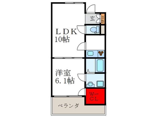 クレセント千里中央の物件間取画像